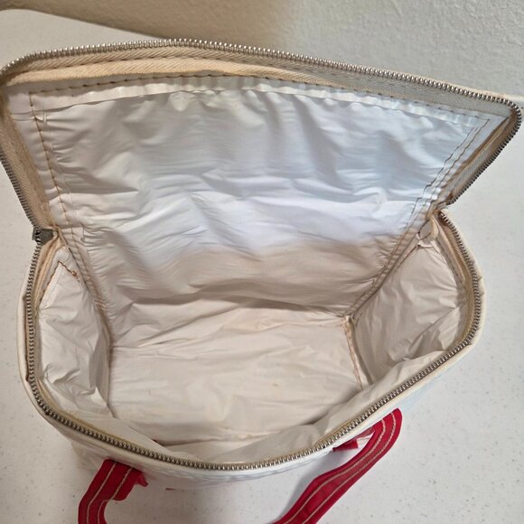 Coca Cola Vintage Lunch Box White Vinyl Cooler - Picture 12 of 12